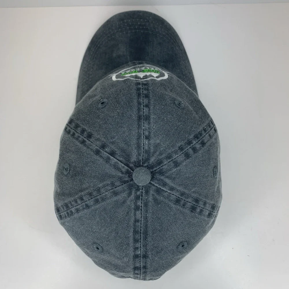 CAMP WOW Oklahoma Hat Gray Adjustable OSFM Strapback Baseball Cap